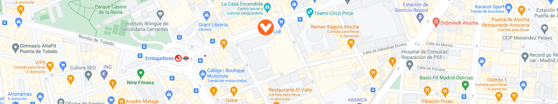 Embajadores mapa